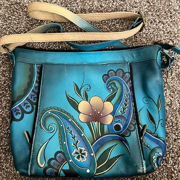 Anna by Anuschka Genuine Leather Crossbody🔥 - Picture 3 of 16